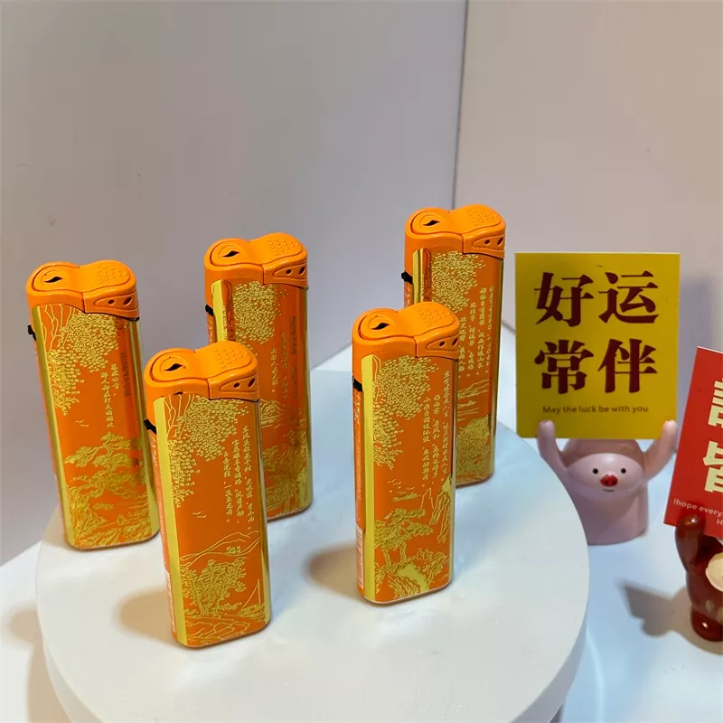 The new A13 fashionable inflatable direct-flush lighter is windproof and can be sold directly